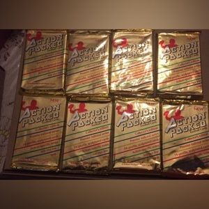 1990 Action Packed Football Cards 8 packs sealed